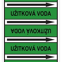 Značení potrubí, užitková voda